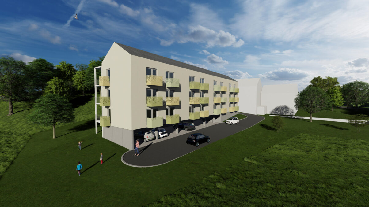 visualisierung wohnanlage neubau