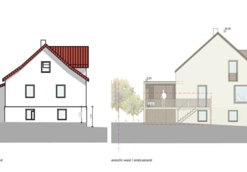 entwurfszeichnung wohnhaus